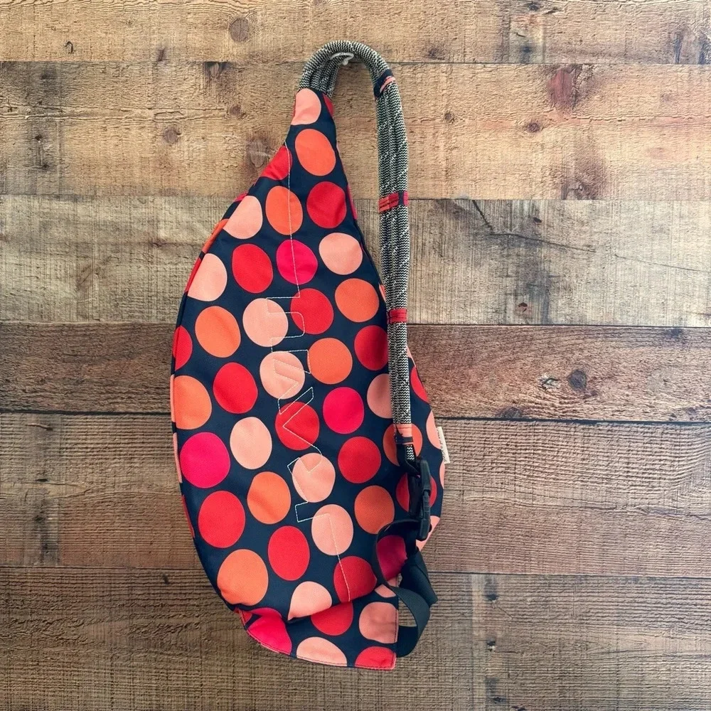 NWOT KAVU One Of A Kind “Got Dots” Rope Sling Bag
